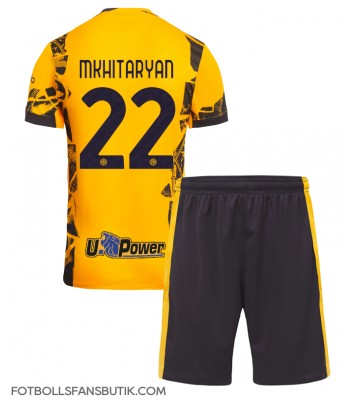 Inter Milan Henrikh Mkhitaryan #22 Replika Tredje Tröja Barn 2024-25 Kortärmad (+ Korta byxor)